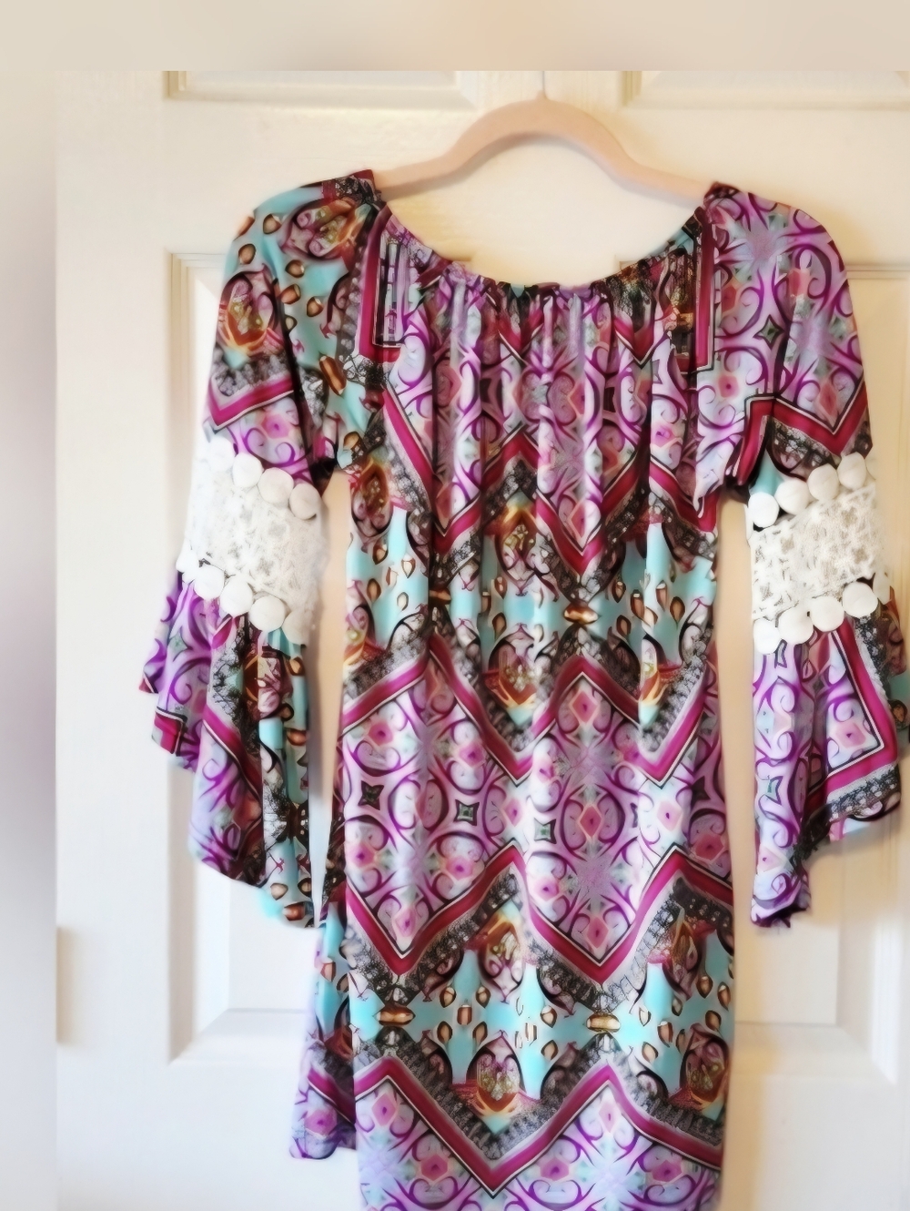 Western Boho Blouse (S-M)